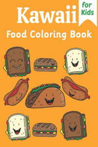 Kawaii Food Coloring Book For Kids