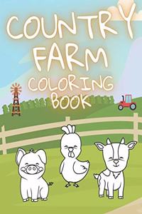 Country Farm Coloring Book