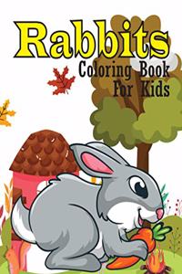 Rabbits coloring book for kids