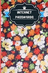 Internet Passwords Organizer - Logbook For Seniors And Elders