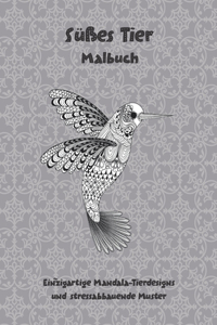 Süßes Tier - Malbuch - Einzigartige Mandala-Tierdesigns und stressabbauende Muster
