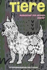 Malbücher mit dickem Papier - Stressabbauende Tiermotive - Tiere