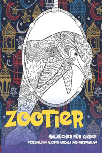 Malbücher für Kinder - Erstaunliche Muster Mandala und Entspannung - Zootier