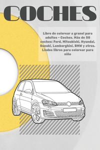 Libro de colorear a granel para adultos - Coches. Más de 50 coches