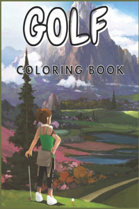 Golf Coloring Book