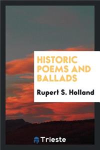 Historic Poems and Ballads