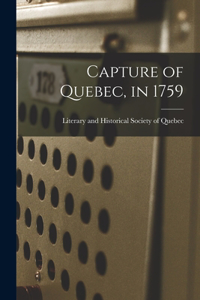 Capture of Quebec, in 1759