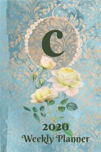 Plan On It 2020 Weekly Calendar Planner 15 Month Pocket Appointment Notebook - Monogram Letter C