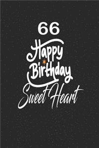 66 happy birthday sweetheart