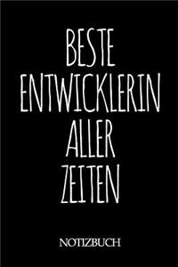 Beste Entwicklerin Aller Zeiten Notizbuch