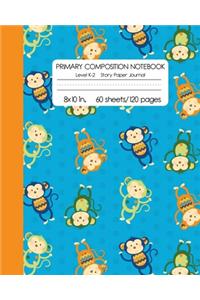 Primary Composition Notebook Level K-2 Story Paper Journal