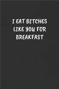 I Eat Bitches Like You for Breakfast