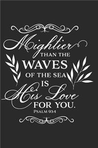 Mightier Than the Waves of the Sea Is His Love for You Psalm 93