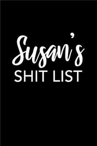 Susan's Shit List