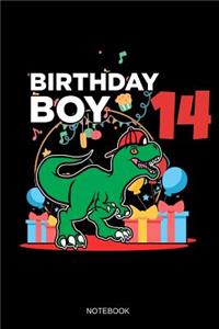Birthday Boy 14 Notebook