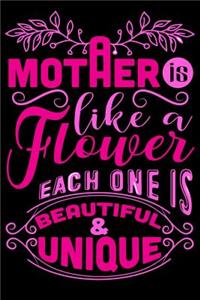 A Mother like a Flower Each one is beautiful & unique