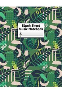 Blank Sheet Music Notebook