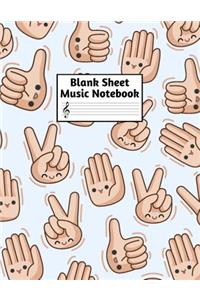 Blank Sheet Music Notebook