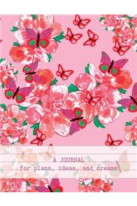 A Journal For Plans, Ideas, And Dreams