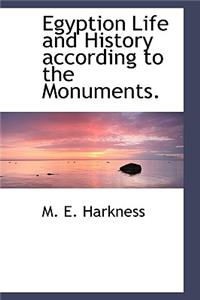 Egyption Life and History according to the Monuments.
