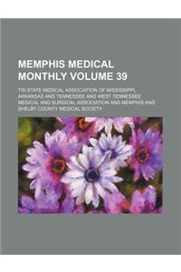Memphis Medical Monthly Volume 39