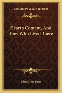 Heart's Content, and They Who Lived There