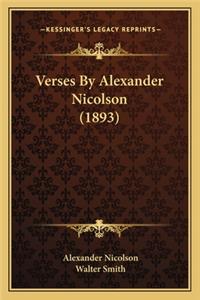Verses by Alexander Nicolson (1893)