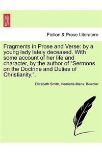 Fragments in Prose and Verse