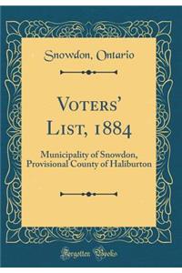 Voters' List, 1884