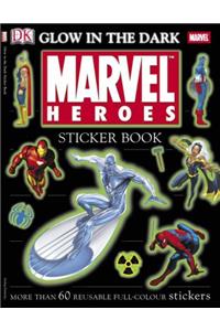 Marvel Heroes Glow in the Dark Sticker Book