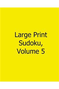 Large Print Sudoku, Volume 5