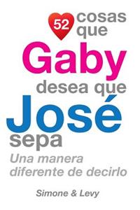 52 Cosas Que Gaby Desea Que José Sepa