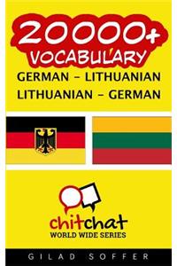 20000+ German - Lithuanian Lithuanian - German Vocabulary