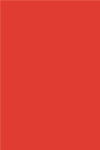 Journal Fire Red Color Simple Plain Fire Red