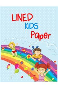 Lined Kids Paper