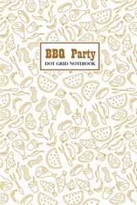 BBQ Party Dot Grid Notebook