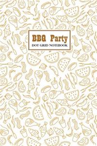 BBQ Party Dot Grid Notebook