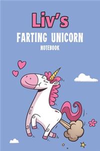 Liv's Farting Unicorn Notebook