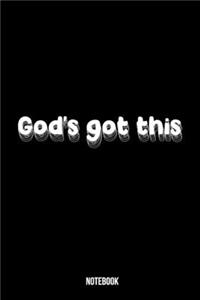God's got this journal gift for family and friends 120 pages, 6*9 inch, matte finish
