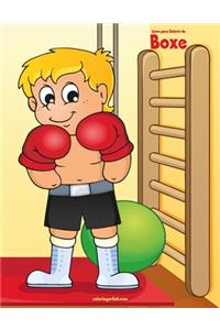 Livro para Colorir de Boxe