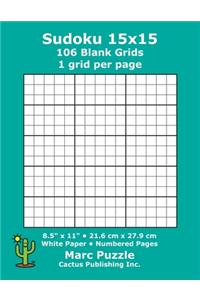 Sudoku 15x15 - 106 Blank Grids