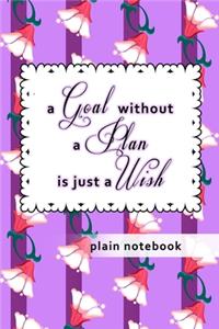 Blank Plain Notebook