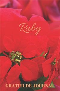 Ruby Gratitude Journal