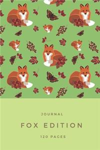 Journal - Fox edition - 120 Pages Notebook