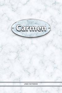 Carmen - Lined Notebook