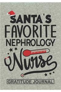 Santa's Favorite Nephrology Nurse - Gratitude Journal