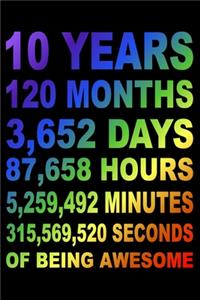 10 Years Of Being Awesome