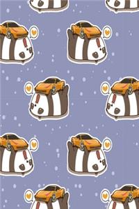 Notizbuch Panda mit Auto