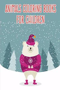 Animals coloring books for children
