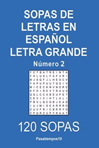 Sopas de letras en español Letra Grande - N. 2